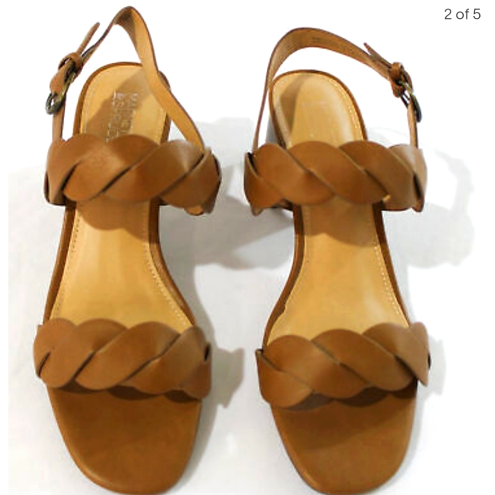 Market and spruce tan braid sandal size 8 nwt
